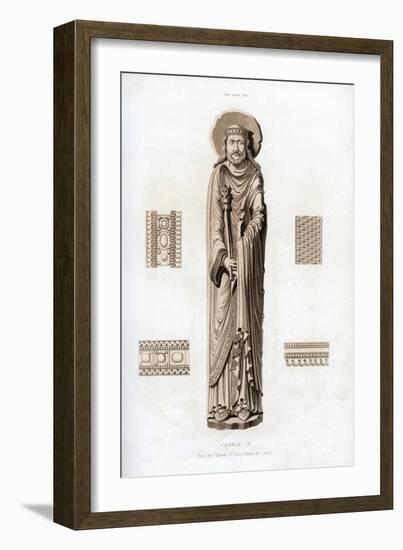 King Clovis I, C1100-Henry Shaw-Framed Giclee Print