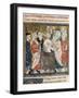 King Clovis I's Baptism by Saint Remigius, Bishop of Reims-null-Framed Art Print