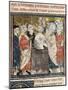 King Clovis I's Baptism by Saint Remigius, Bishop of Reims-null-Mounted Art Print