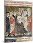 King Clovis I's Baptism by Saint Remigius, Bishop of Reims-null-Mounted Art Print