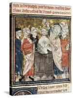 King Clovis I's Baptism by Saint Remigius, Bishop of Reims-null-Stretched Canvas