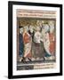 King Clovis I's Baptism by Saint Remigius, Bishop of Reims-null-Framed Art Print