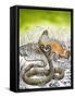 King Cobra Meets His Match, from 'Nature's Kingdom'-Susan Cartwright-Framed Stretched Canvas