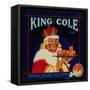 King Cole Orange Label - Redlands, CA-Lantern Press-Framed Stretched Canvas