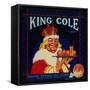 King Cole Orange Label - Redlands, CA-Lantern Press-Framed Stretched Canvas