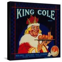 King Cole Orange Label - Redlands, CA-Lantern Press-Stretched Canvas