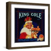 King Cole Orange Label - Redlands, CA-Lantern Press-Framed Art Print