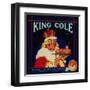 King Cole Orange Label - Redlands, CA-Lantern Press-Framed Art Print