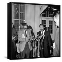 King Conference with President-Associated Press-Framed Stretched Canvas