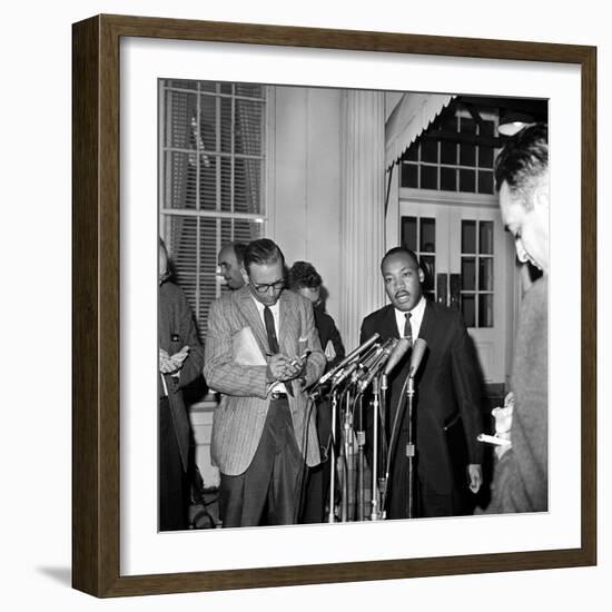 King Conference with President-Associated Press-Framed Photographic Print