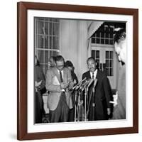 King Conference with President-Associated Press-Framed Photographic Print