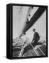King Constantine Ii of Greece Sailing in His Boat-null-Framed Stretched Canvas
