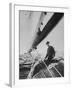 King Constantine Ii of Greece Sailing in His Boat-null-Framed Photographic Print