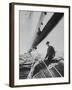King Constantine Ii of Greece Sailing in His Boat-null-Framed Photographic Print