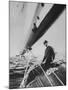 King Constantine Ii of Greece Sailing in His Boat-null-Mounted Photographic Print