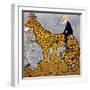 King Constantine of Greece as a Leopard Ridden by Venizelos-null-Framed Art Print