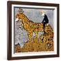 King Constantine of Greece as a Leopard Ridden by Venizelos-null-Framed Art Print