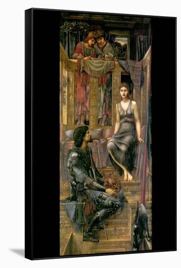 King Cophetua and the Beggar Maid-Edward Burne-Jones-Framed Stretched Canvas