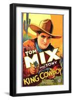 King Cowboy, 1928-null-Framed Art Print