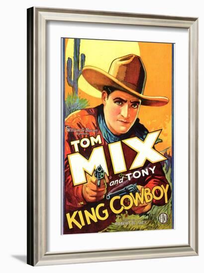 King Cowboy, 1928-null-Framed Art Print