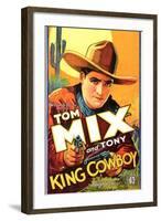 King Cowboy, 1928-null-Framed Art Print