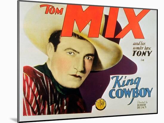 King Cowboy, 1928-null-Mounted Art Print