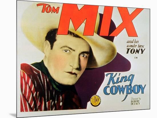 King Cowboy, 1928-null-Mounted Art Print