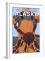 King Crab Fisherman, Anchorage, Alaska-Lantern Press-Framed Art Print