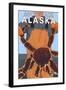 King Crab Fisherman, Anchorage, Alaska-Lantern Press-Framed Art Print