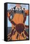 King Crab Fisherman, Anchorage, Alaska-Lantern Press-Framed Stretched Canvas