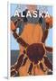 King Crab Fisherman, Anchorage, Alaska-Lantern Press-Framed Art Print