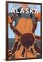 King Crab Fisherman, Anchorage, Alaska-Lantern Press-Framed Art Print