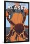 King Crab Fisherman, Anchorage, Alaska-Lantern Press-Framed Art Print