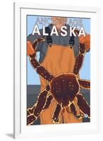 King Crab Fisherman, Anchorage, Alaska-Lantern Press-Framed Art Print