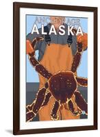 King Crab Fisherman, Anchorage, Alaska-Lantern Press-Framed Art Print