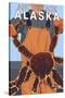 King Crab Fisherman, Anchorage, Alaska-Lantern Press-Stretched Canvas