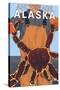 King Crab Fisherman, Anchorage, Alaska-Lantern Press-Stretched Canvas