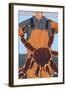 King Crab Fisherman, Dutch Harbor, Alaska-Lantern Press-Framed Art Print