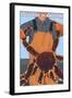 King Crab Fisherman, Dutch Harbor, Alaska-Lantern Press-Framed Art Print