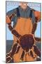 King Crab Fisherman, Dutch Harbor, Alaska-Lantern Press-Mounted Art Print