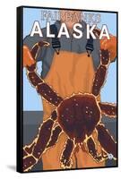 King Crab Fisherman, Fairbanks, Alaska-Lantern Press-Framed Stretched Canvas