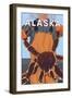 King Crab Fisherman, Fairbanks, Alaska-Lantern Press-Framed Art Print