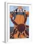 King Crab Fisherman, Fairbanks, Alaska-Lantern Press-Framed Art Print