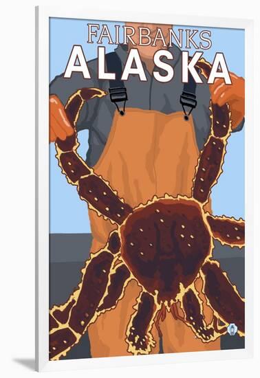 King Crab Fisherman, Fairbanks, Alaska-Lantern Press-Framed Art Print