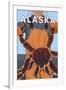 King Crab Fisherman, Juneau, Alaska-Lantern Press-Framed Art Print