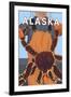 King Crab Fisherman, Juneau, Alaska-Lantern Press-Framed Art Print