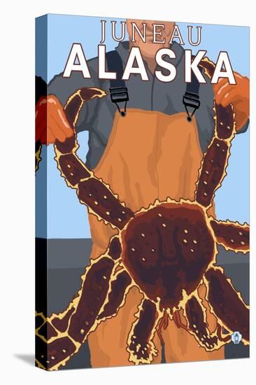 King Crab Fisherman, Juneau, Alaska-Lantern Press-Stretched Canvas