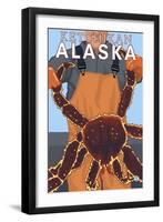 King Crab Fisherman, Ketchikan, Alaska-Lantern Press-Framed Art Print