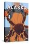 King Crab Fisherman, Seward, Alaska-Lantern Press-Stretched Canvas