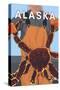King Crab Fisherman, Sitka, Alaska-Lantern Press-Stretched Canvas